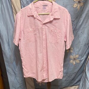 Izod Light Pink Casual Button Down Shirt